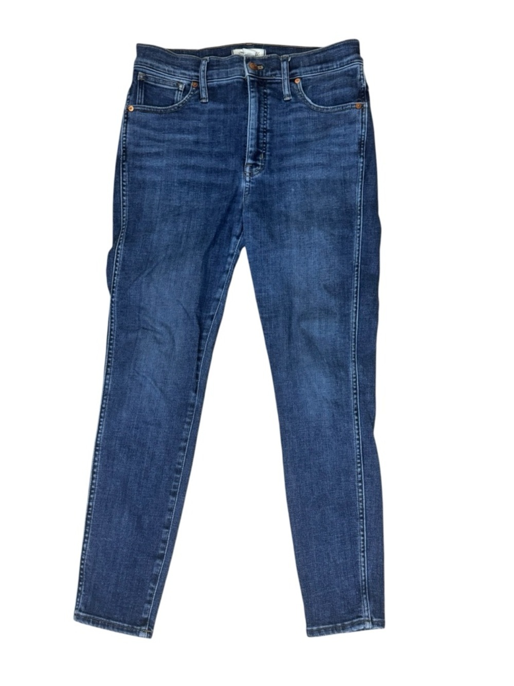 Madewell 10” Women’s High Rise Skinny Denim Jeans, Medium Wash Indigo, Size 30